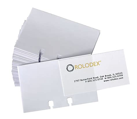 rolodex business card sleeves.